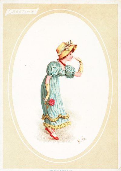 Greetings Card by Kate Greenaway